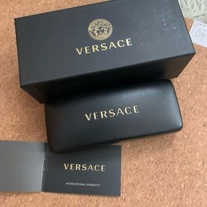 Versace (genuine)Sun glasses with gold hardware